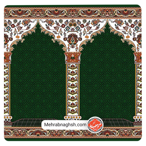 فرش سجاده ای مسجد طرح عرفان - محراب نقش کاشان